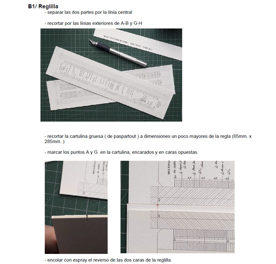 Montaje Regla Calculo Lannane 3