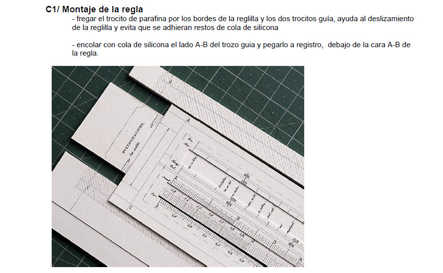 Montaje Regla Calculo Lannane 6
