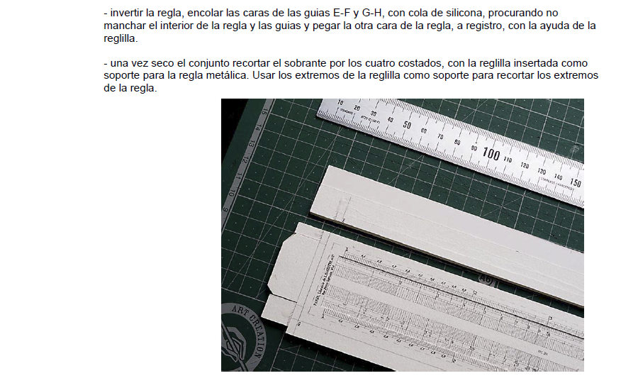 Montaje Regla Calculo Lannane 8